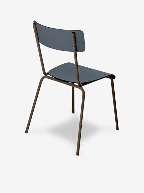 CHAISE D'ECOLIER SUZIE GRIS BLEU - LES GAMBETTES  Bleu , Maison Bensimon 
