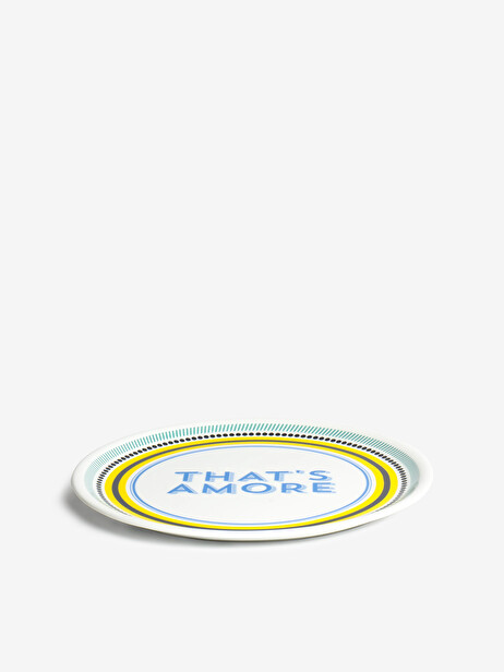 ASSIETTE A THAT'S AMORE - BITOSSI HOME  Jaune , Maison Bensimon