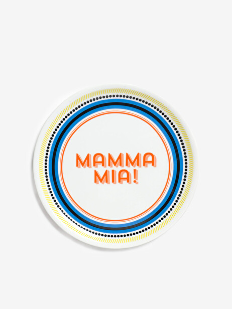ASSIETTE MAMMA MIA! - BITOSSI HOME  Orange , Maison Bensimon