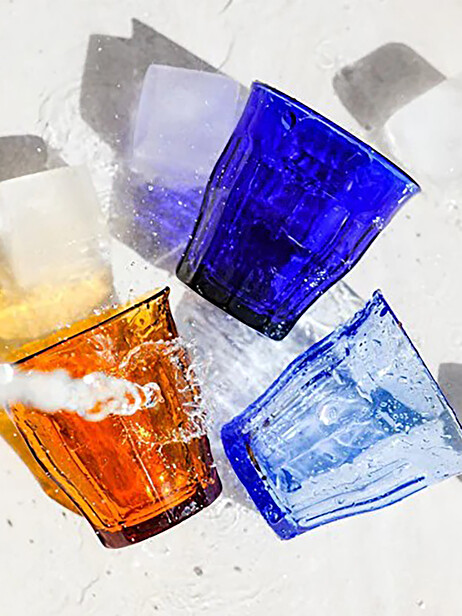 LOT DE 6 VERRES PICARDIE 25CL SAPHIR - DURALEX  Bleu , Maison Bensimon 