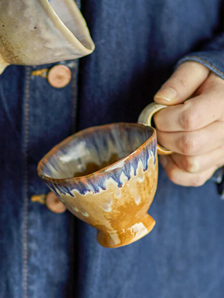 TASSE IMOGEN GRES BLEU - BLOOMINGVILLE  Bleu , Maison Bensimon