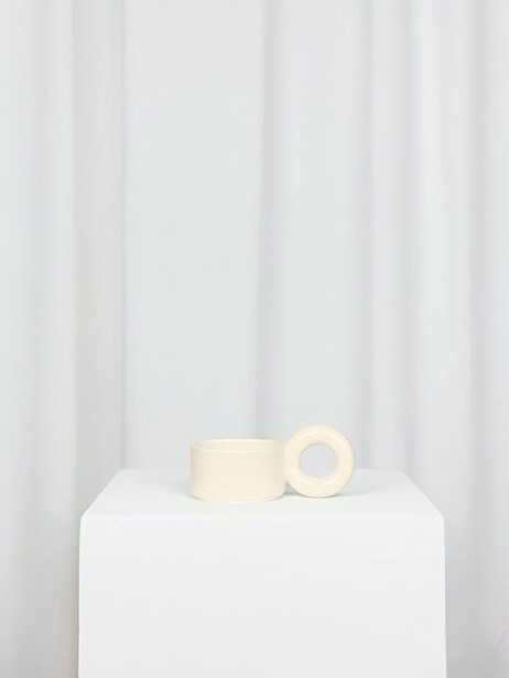 TASSE A CAFE BIGLOOP BEIGE - LOLA MAYERAS  Beige , Maison Bensimon