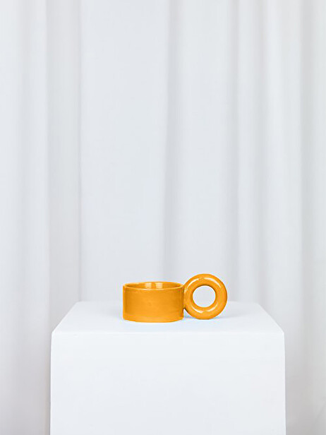 TASSE A CAFE BIGLOOP CAMEL - LOLA MAYERAS  Camel , Maison Bensimon