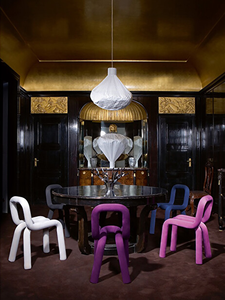 CHAISE BOLD VIOLET - MOUSTACHE  Violet , Maison Bensimon