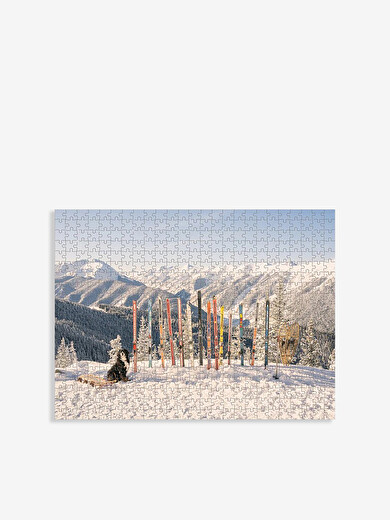 PUZZLE BIFACE WINTER SKI II - NEW MAGS  Multicolore , Maison Bensimon