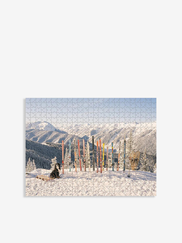 PUZZLE BIFACE WINTER SKI II - NEW MAGS Multicolore , Maison Bensimon