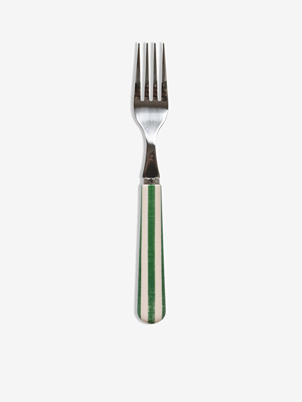 FOURCHETTE PAUL RAYURE VERT - OPJET  Vert , Maison Bensimon