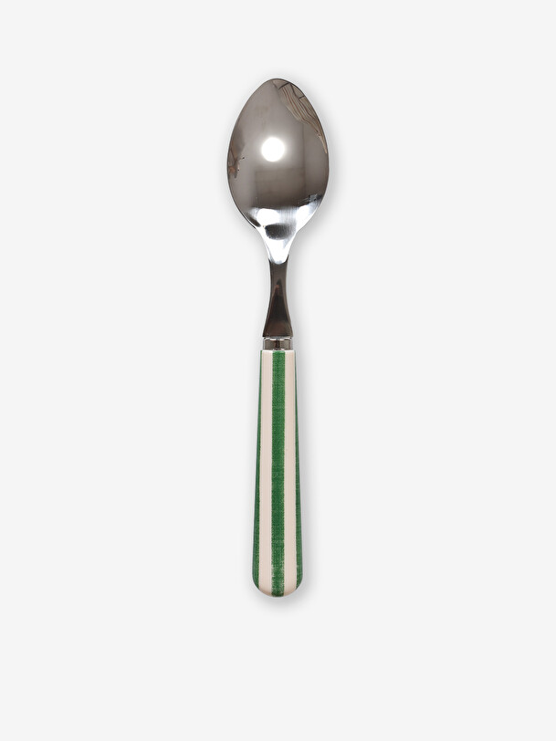 PETITE CUILLERE PAUL RAYURE VERT - OPJET Vert , Maison Bensimon