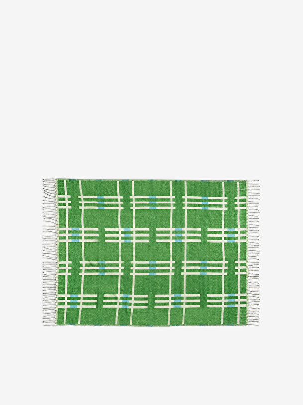 PLAID PLANO VERT 130X200CM - &KLEVERING Vert , Maison Bensimon