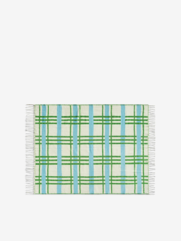PLAID PLANO VERT 130X200CM - &KLEVERING Vert , Maison Bensimon