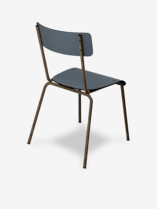 CHAISE D'ECOLIER SUZIE GRIS BLEU - LES GAMBETTES  Bleu , Maison Bensimon