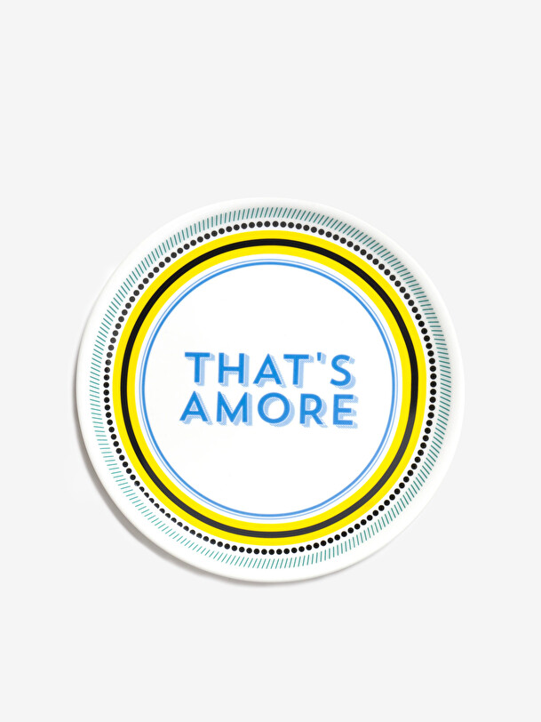 ASSIETTE A THAT'S AMORE - BITOSSI HOME  Jaune , Maison Bensimon