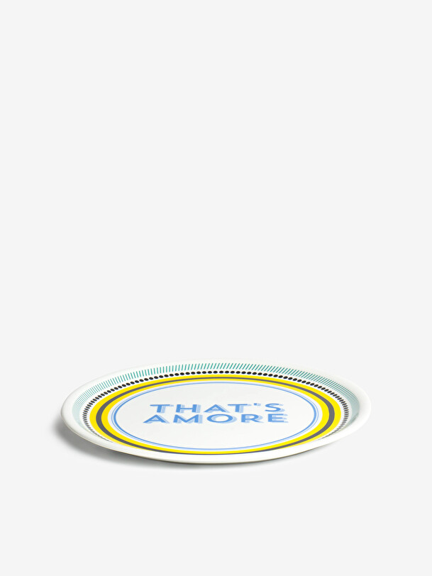 ASSIETTE A THAT'S AMORE - BITOSSI HOME  Jaune , Maison Bensimon