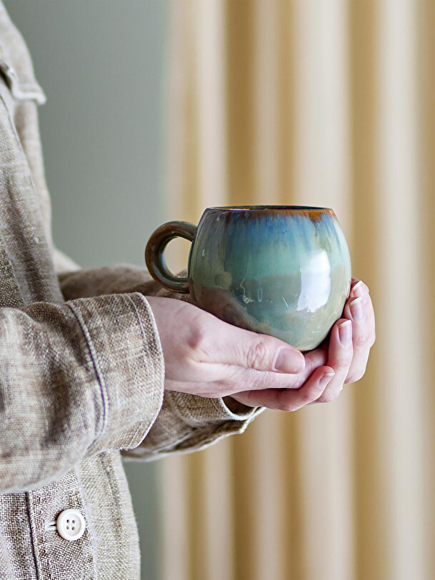 TASSE PAULA GRES VERT - BLOOMINGVILLE Vert , Maison Bensimon