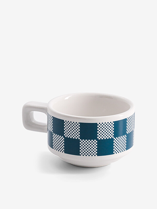 SET 2 EXPRESSO GENERATION VICHY BLEU Vichy bleu , Maison Bensimon
