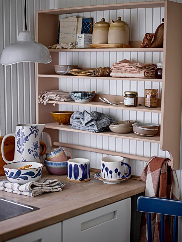 SET DE 3 TASSES LINORA BLEU - BLOOMINGVILLE Bleu , Maison Bensimon