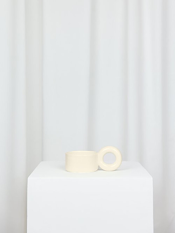 TASSE A CAFE BIGLOOP BEIGE - LOLA MAYERAS  Beige , Maison Bensimon