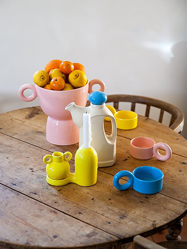 TASSE A CAFE BIGLOOP BEIGE - LOLA MAYERAS  Beige , Maison Bensimon