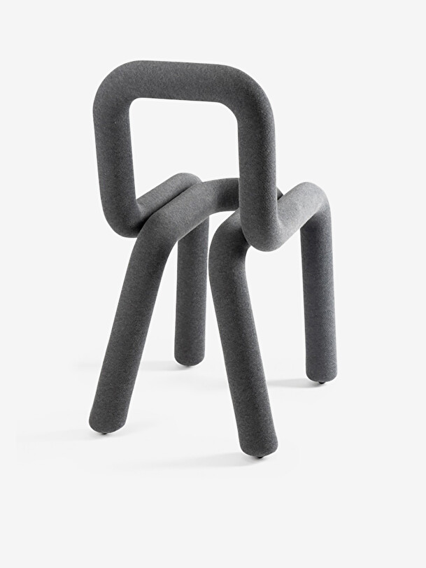 CHAISE BOLD GRIS FONCE - MOUSTACHE  Gris fonce , Maison Bensimon