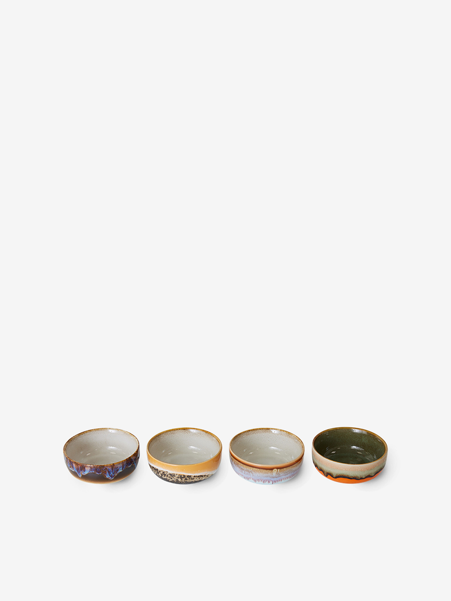 SET DE 4 BOLS A TAPAS 70S CERAMIQUE - HK LIVING Multicolore , Maison Bensimon