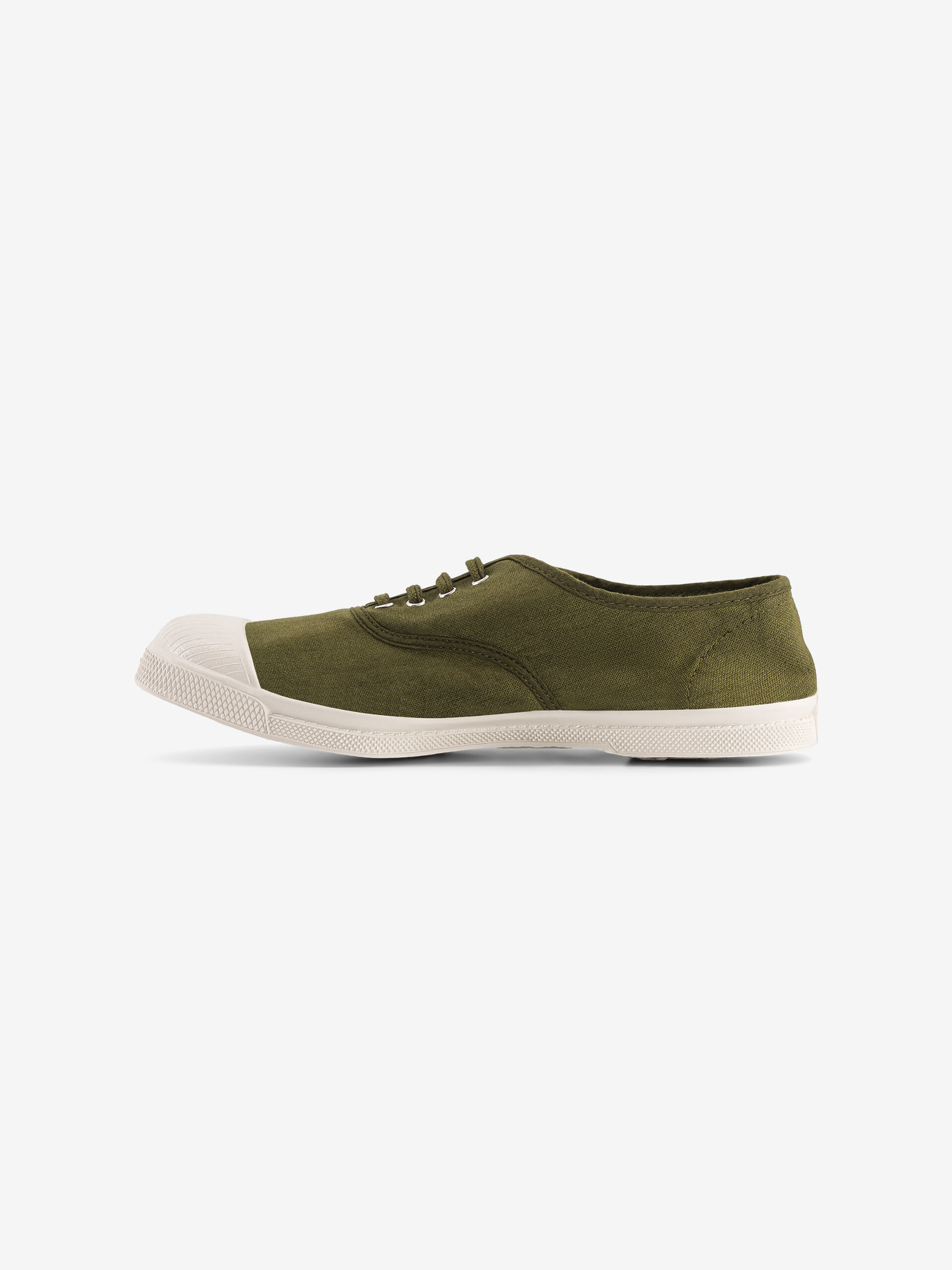 TENNIS LACET FEMME  Olive , Tennis & Chaussures Bensimon