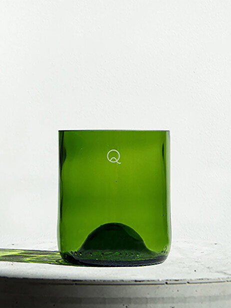 LOT DE 4 VERRES DEBATTRE 25CL VERT - Q DE BOUTEILLES  Vert , Maison Bensimon