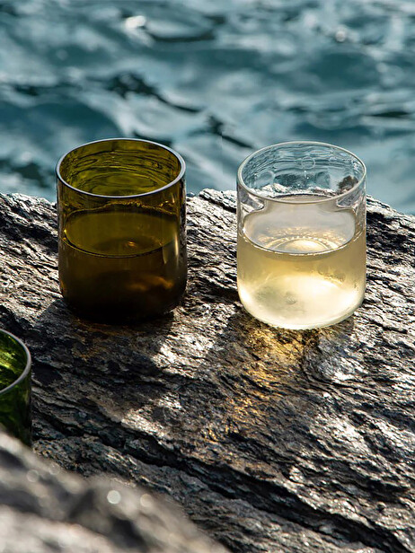 LOT DE 4 VERRES DANSER 25CL TRANSPARENT - Q DE BOUTEILLES  Transparent , Maison Bensimon