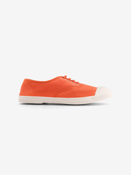TENNIS LACET FEMME  Abricot , Tennis & Chaussures Bensimon