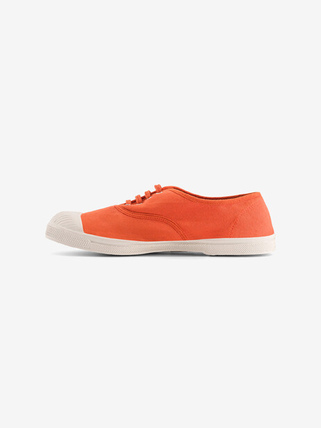 TENNIS LACET FEMME  Abricot , Tennis & Chaussures Bensimon