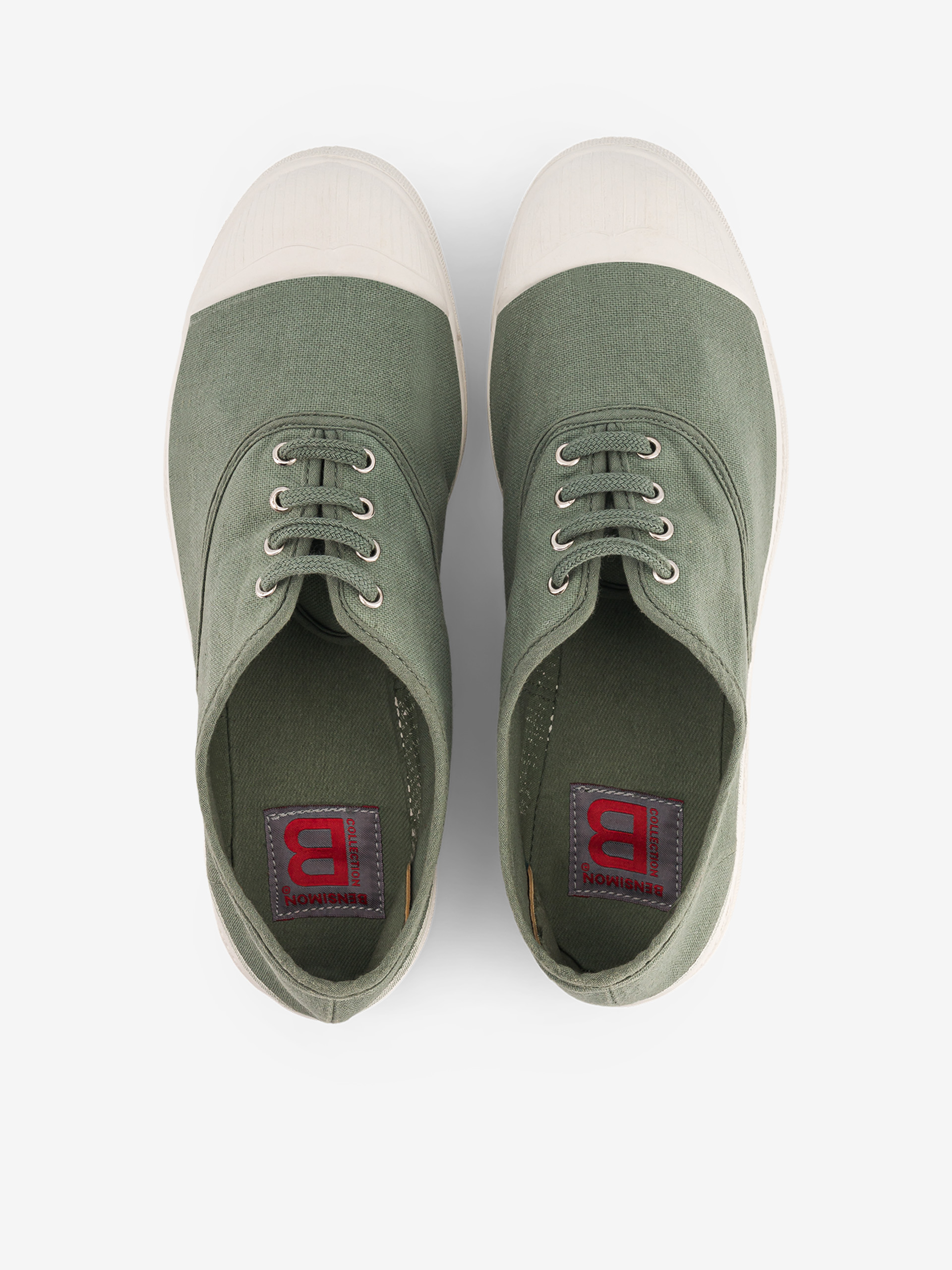 TENNIS LACET FEMME  Sauge , Tennis & Chaussures Bensimon