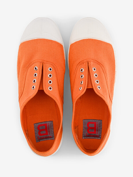 TENNIS ELLY FEMME  Abricot , Tennis & Chaussures Bensimon