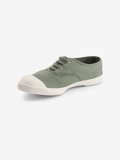 TENNIS LACET FEMME  Sauge , Tennis & Chaussures Bensimon
