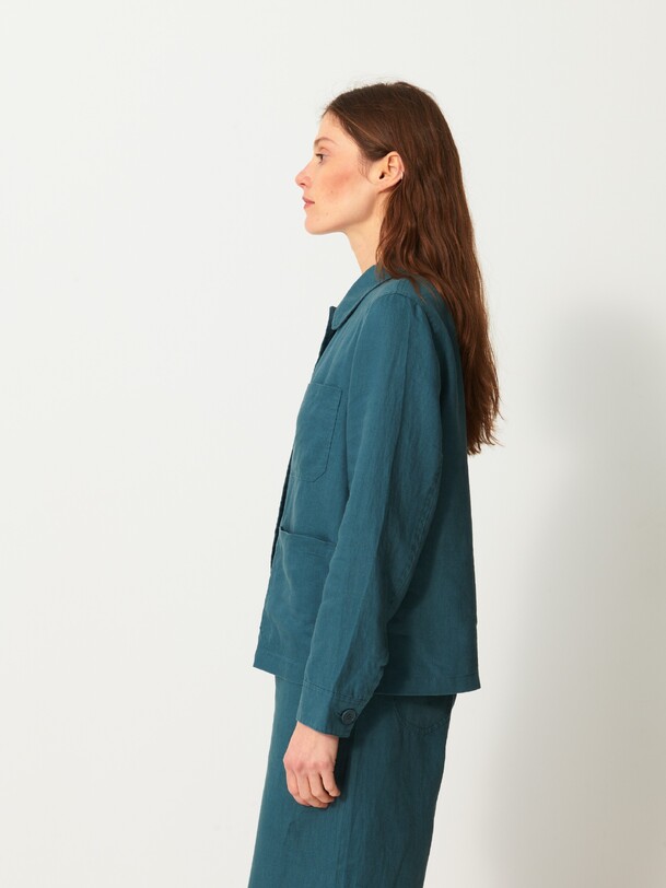 Veste Femme En Lin Jodhpur - Taille 40, Couleur Marron - Occasion Très Bon état (TBE)
