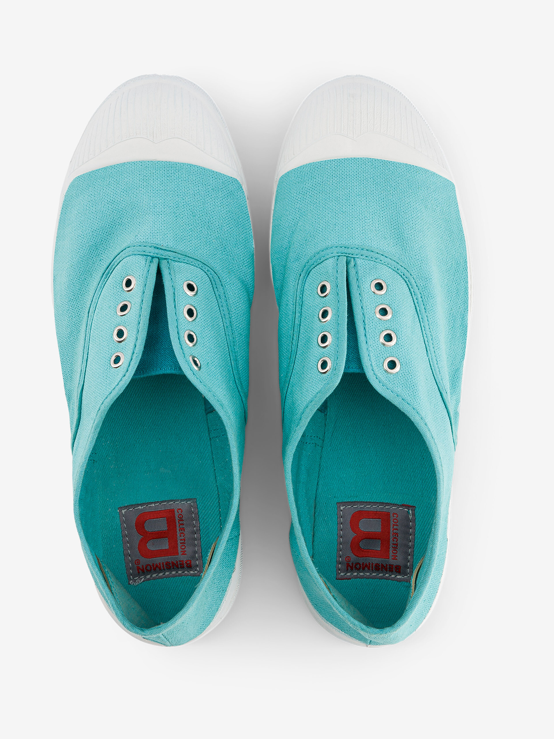 TENNIS ELLY FEMME  Turquoise , Tennis & Chaussures Bensimon