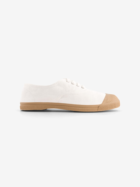 TENNIS LACET FEMME COLORSOLE  Blanc , Tennis & Chaussures Bensimon