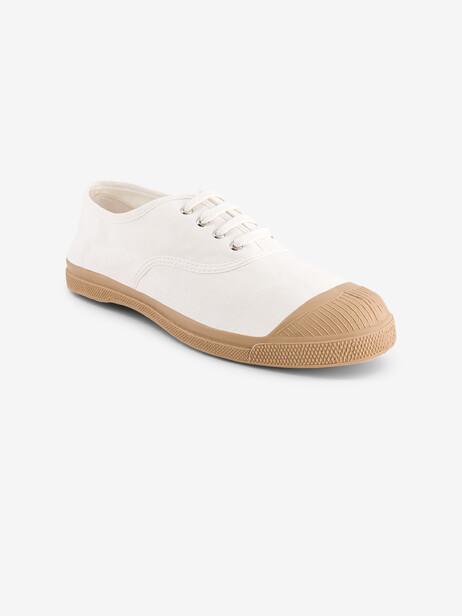TENNIS LACET FEMME COLORSOLE  Blanc , Tennis & Chaussures Bensimon
