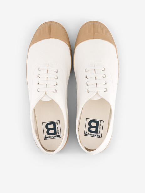 TENNIS LACET FEMME COLORSOLE  Blanc , Tennis & Chaussures Bensimon