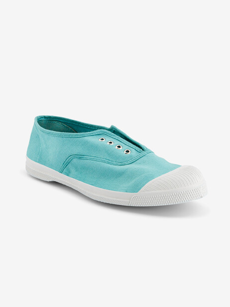 TENNIS ELLY FEMME  Turquoise , Tennis & Chaussures Bensimon