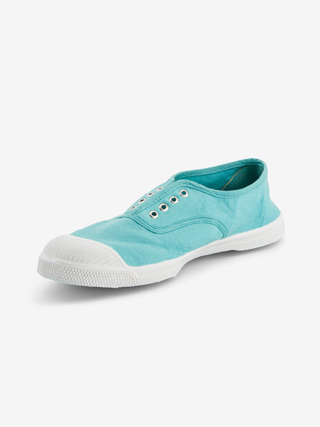 TENNIS ELLY FEMME  Turquoise , Tennis & Chaussures Bensimon