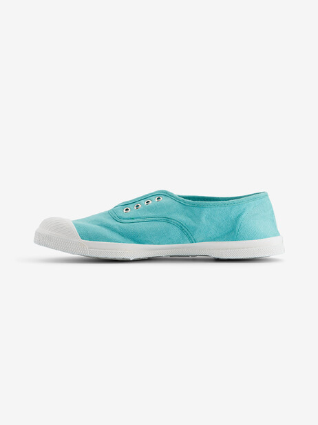 TENNIS ELLY FEMME  Turquoise , Tennis & Chaussures Bensimon