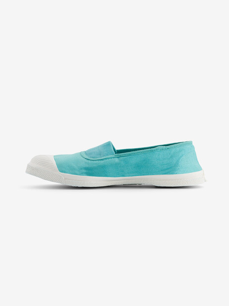 TENNIS ELASTIQUE FEMME  Turquoise , Tennis & Chaussures Bensimon
