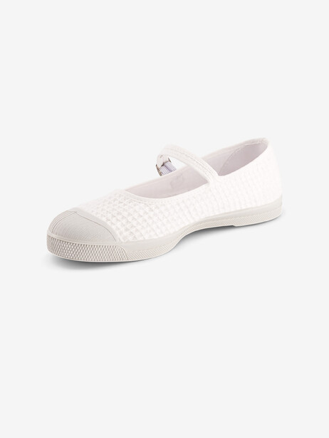 TENNIS BABIES FEMME WAFFLE  Ecru , Tennis & Chaussures Bensimon