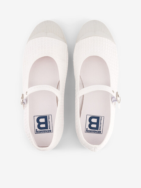 TENNIS BABIES FEMME WAFFLE  Ecru , Tennis & Chaussures Bensimon