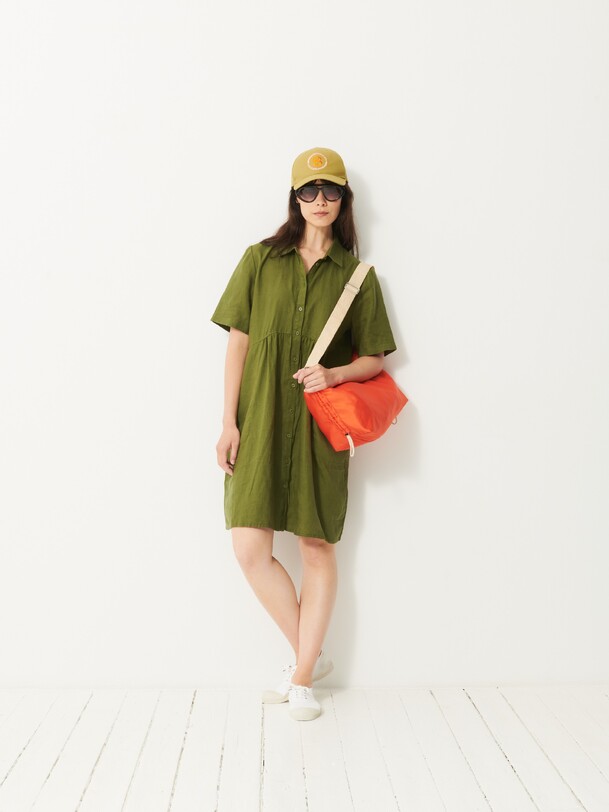 Robe Droite Verte Bensimon Taille 44 - En Flanelle - Occasion Très Bon état