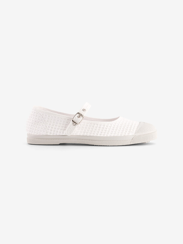 TENNIS BABIES FEMME WAFFLE  Ecru , Tennis & Chaussures Bensimon