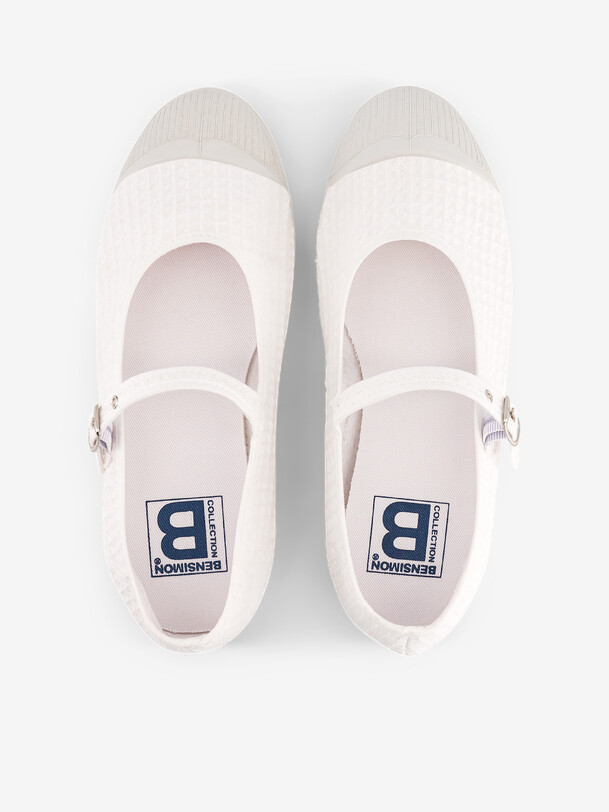 TENNIS BABIES FEMME WAFFLE  Ecru , Tennis & Chaussures Bensimon