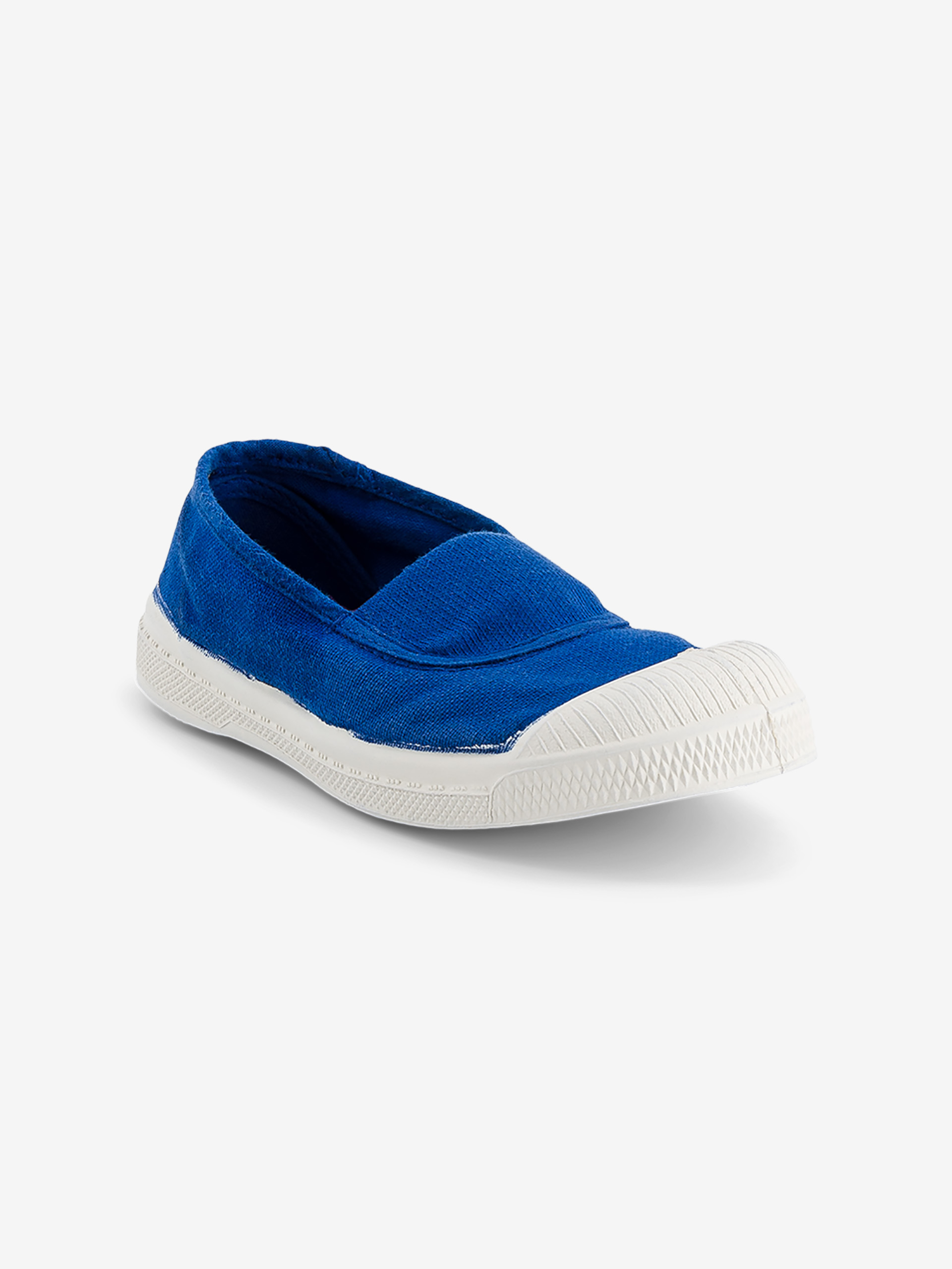 TENNIS ELASTIQUE ENFANT  Bleu vif , Tennis & Chaussures Bensimon