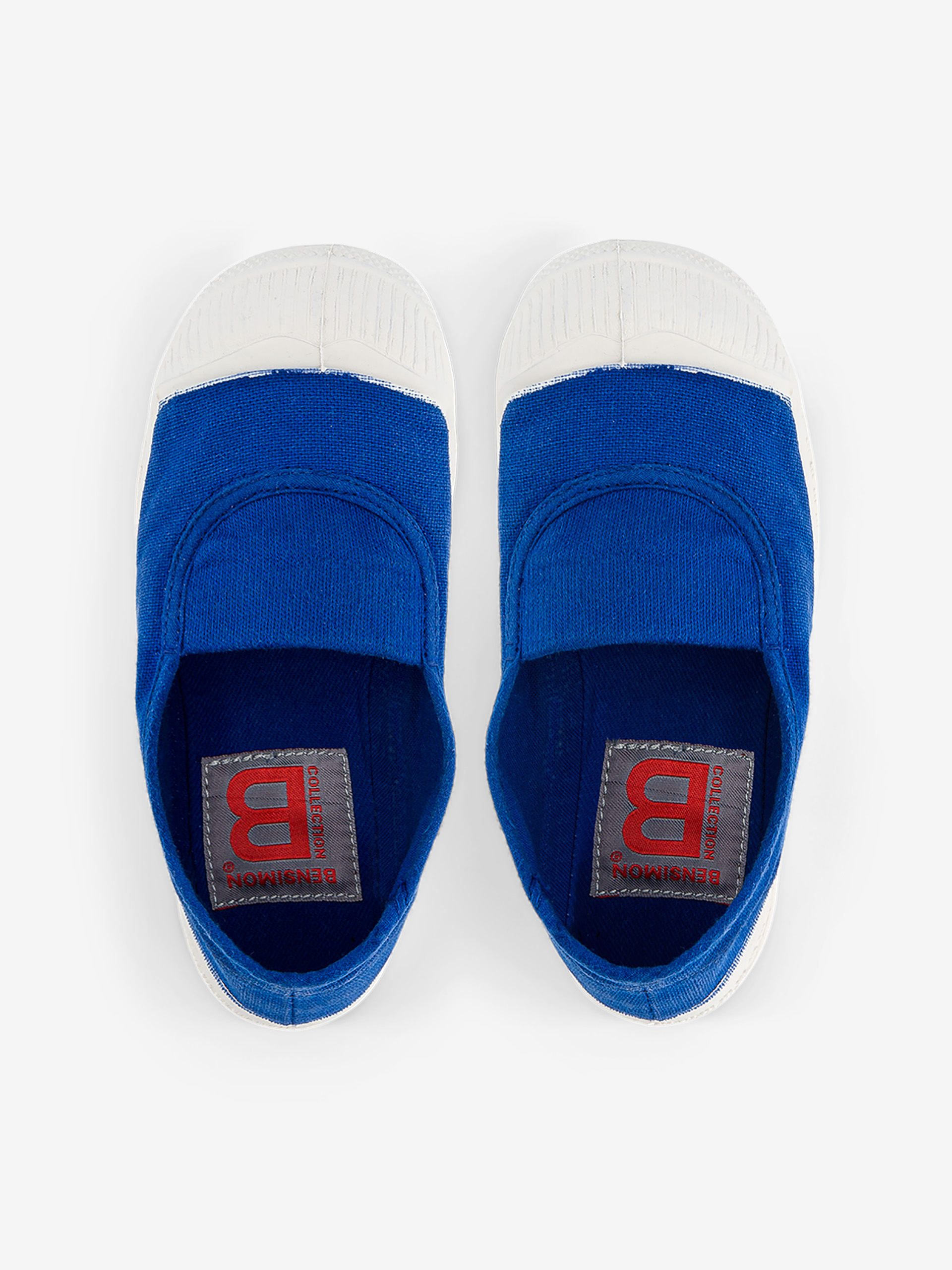 TENNIS ELASTIQUE ENFANT  Bleu vif , Tennis & Chaussures Bensimon