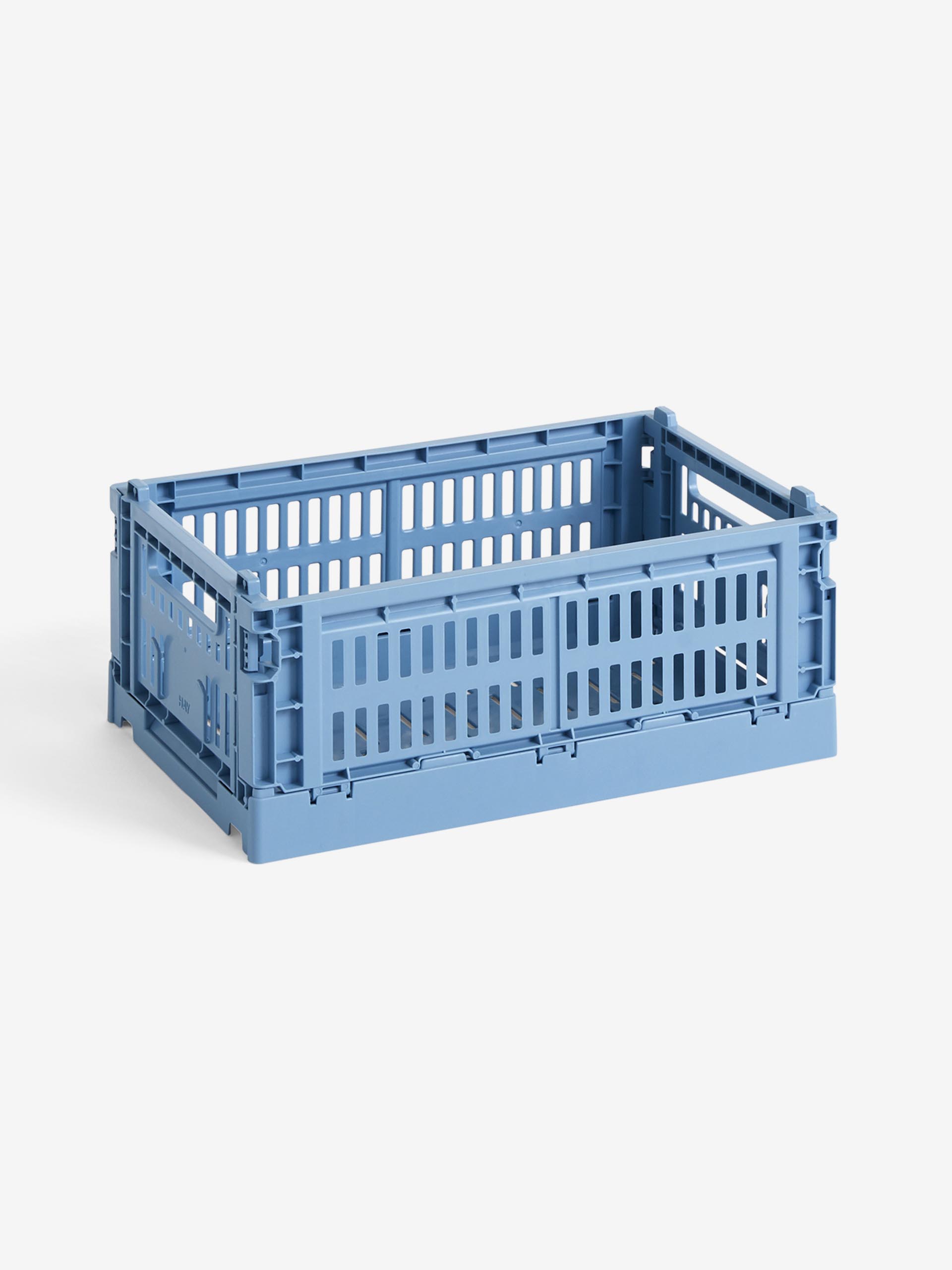 PANIER COLOUR CRATE S POLYPROPYLENE RECYCLE BLEU CIEL - Hay  Ciel , Maison Bensimon