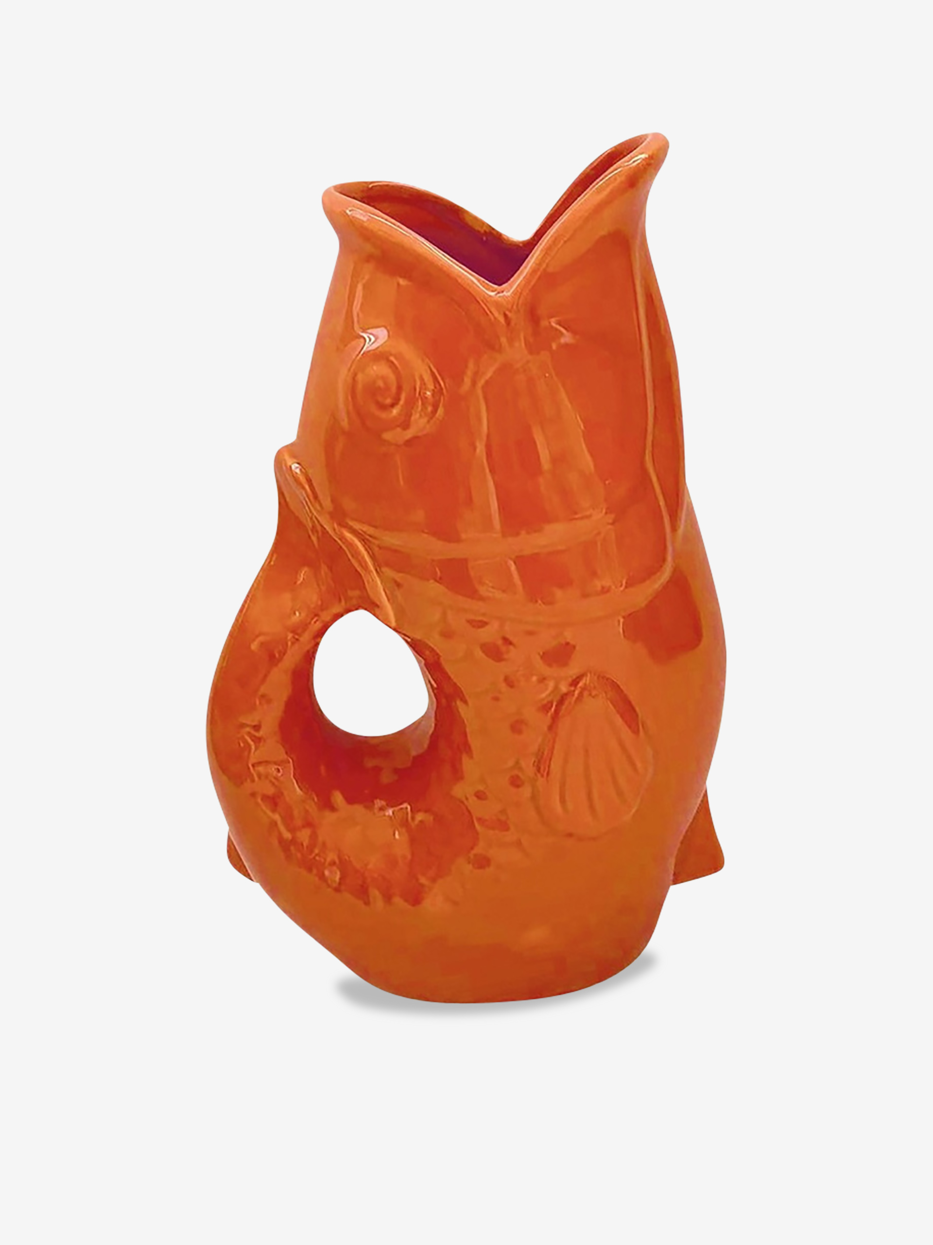 VASE POISSON ORANGE - Opjet  Orange , Maison Bensimon